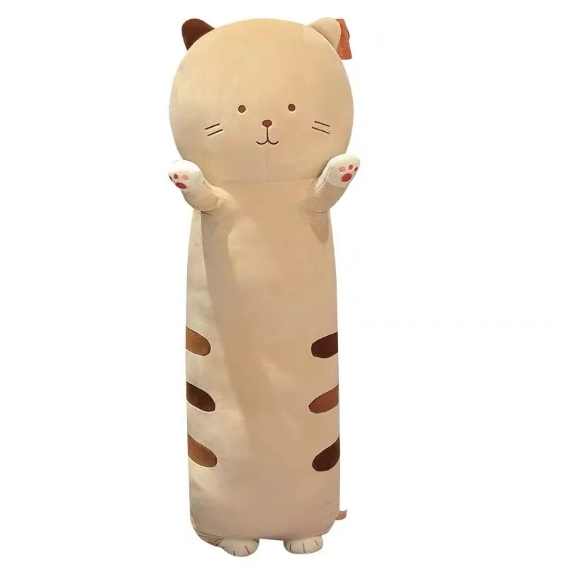 

Nice Huggable Sfot Kawaii Cat Plush Toys Super Cute Plush Toy Cartoon Long Pillow Stuffed Doll Birthday Christmas Gift
