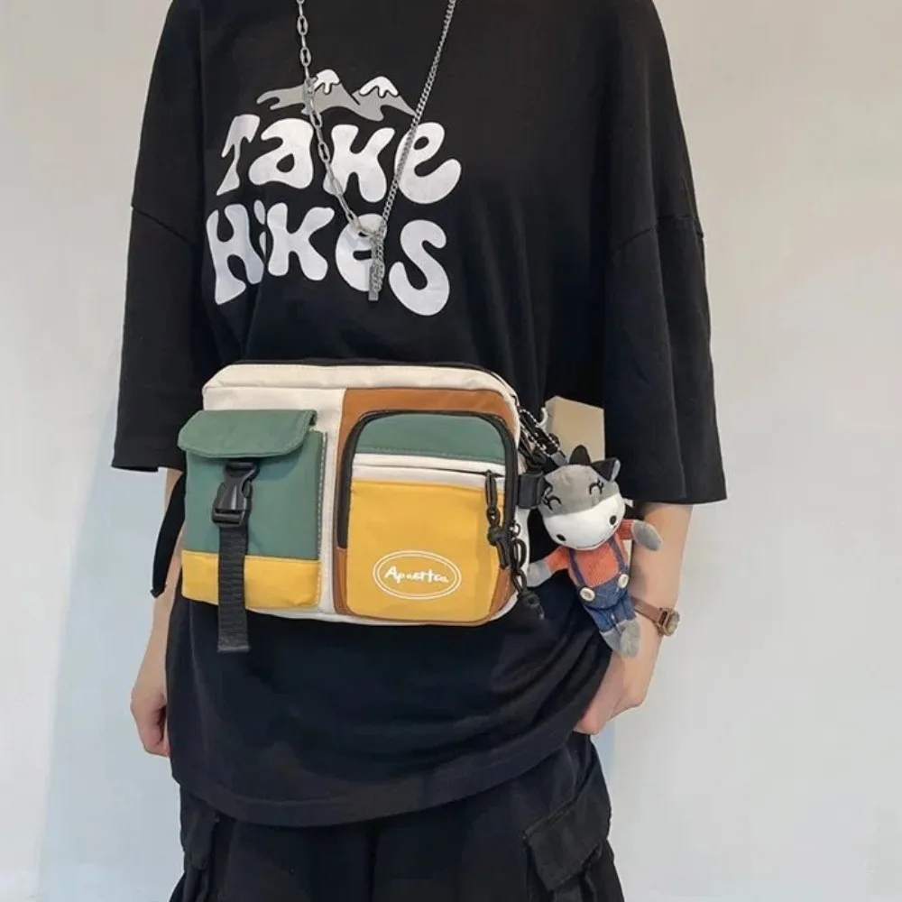 Нейлоновая Мужская нагрудная сумка с регулируемым ремешком водонепроницаемая