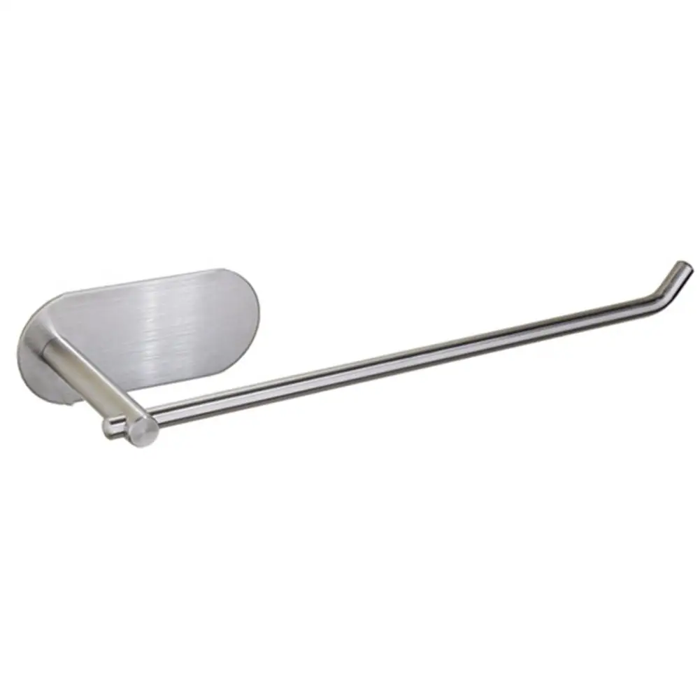 

Stainless Steel Kitchen Wall Mounted Towel Holder Self-adhesive Practical Storage Rack For Bathroom Cabinet Door Wall Dropship