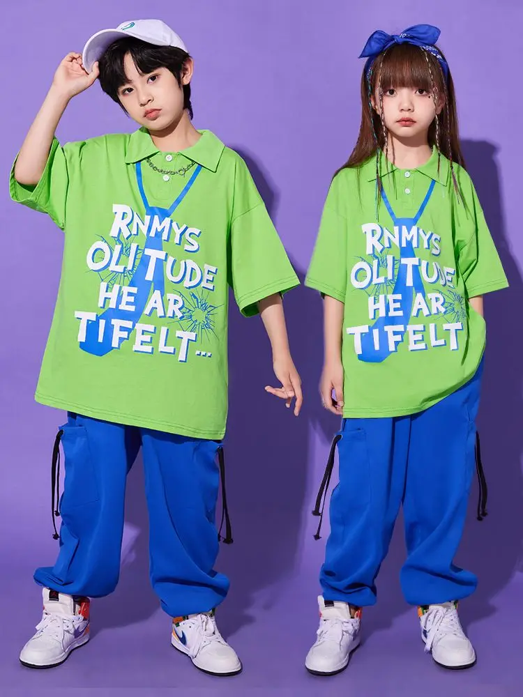 Костюм для танцев в стиле хип-хоп пурпурная рубашка пальто зеленые брюки-карго