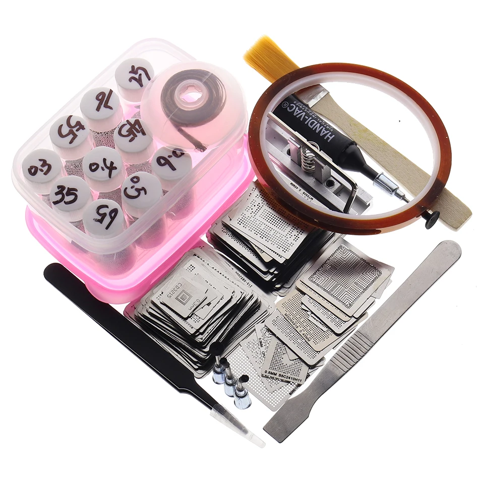 

110Pcs BGA Stencils Universal Direct Heated Stencils For SMT SMD Chip Rpair Au11 Dropship