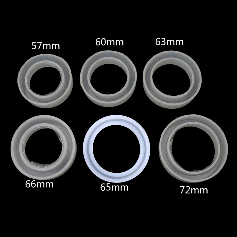 

652F 6 Different Sizes Silicone Jewelry Mold Round Bracelet Bangle Resin Mold Resin Casting Jewelry Making Tools Art Craft