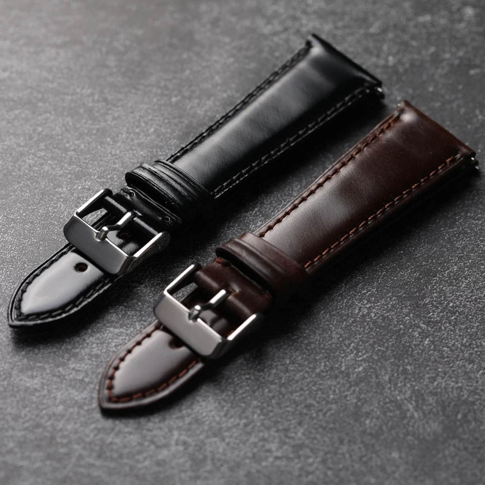 Новый японский кожаный браслет для мужчин быстросъемный черный коричневый