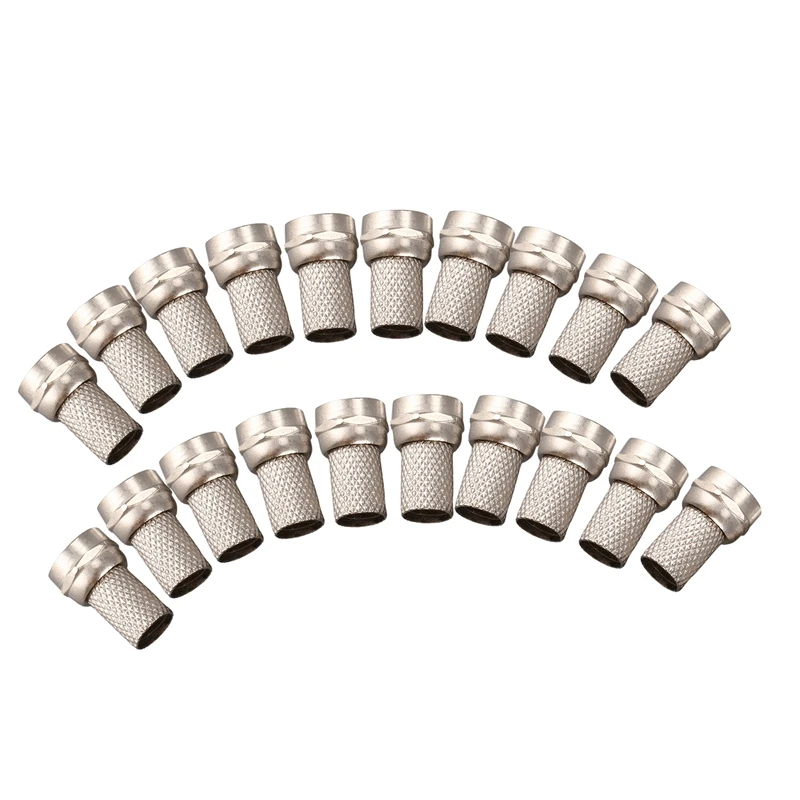 

20Pcs CCTV RG6 F-Type Twist-On Coax Coaxial Cable RF Connector Male