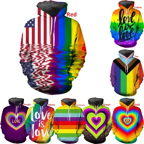 

Новые популярные ЛГБТ радужные флаги лесбиянок 3d толстовки пуловеры Модные мужские толстовки повседневные с длинным рукавом 3D толстовки с капюшоном топы