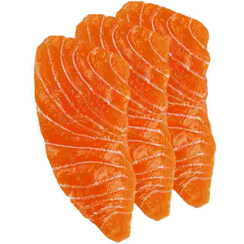 

Sushi Play Model Meat Artificial Set Pretend Japanese Kids Fish Kitchen Lifelikesalmon Props Sashimi Imitation Nigiri Party