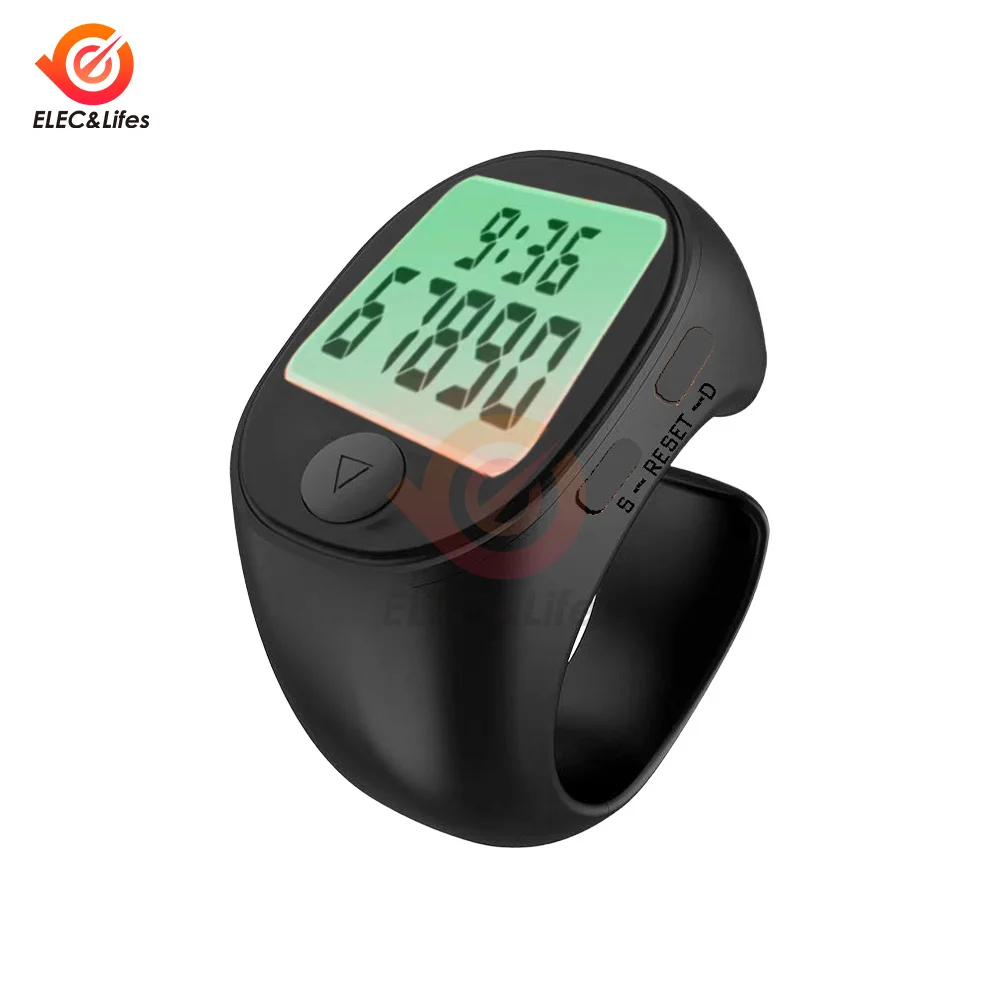 

Умное кольцо-счетчик Tasbih для мусульман, цифровое кольцо Tasbeeh 5, напоминание о времени молитвы, высококачественные умные носимые кольца