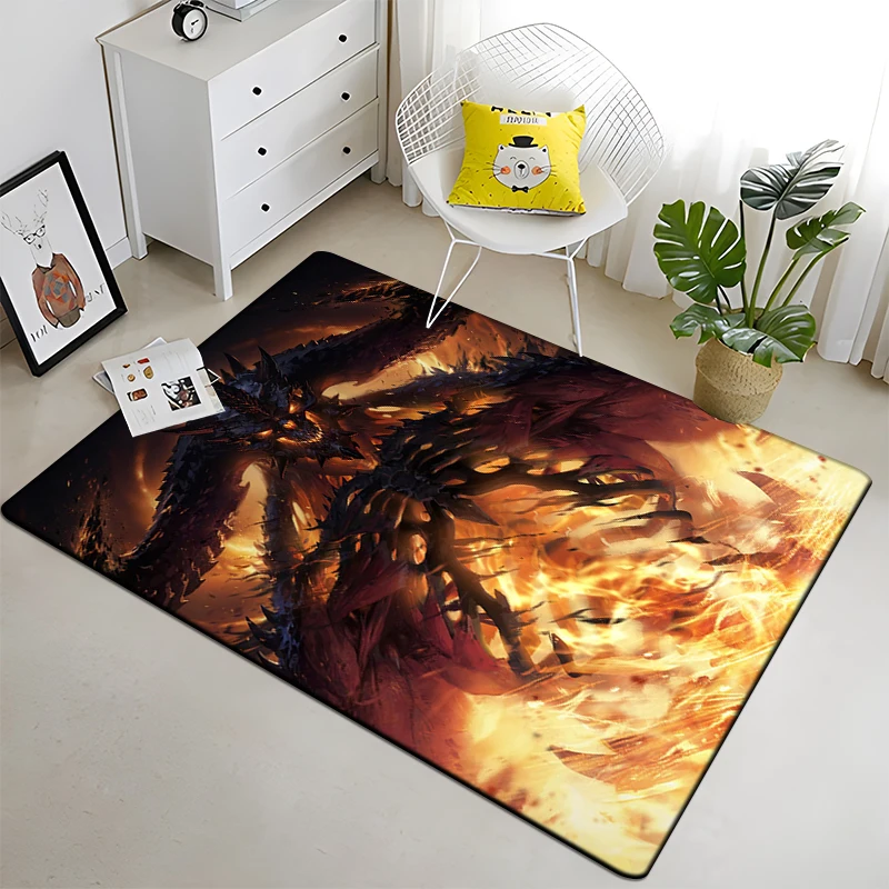 

Diablo Art Printed Carpet for Living Room Large Area Rug Black Soft Home Decoration Mats Dropshipping Tapis De Chambre Tapis