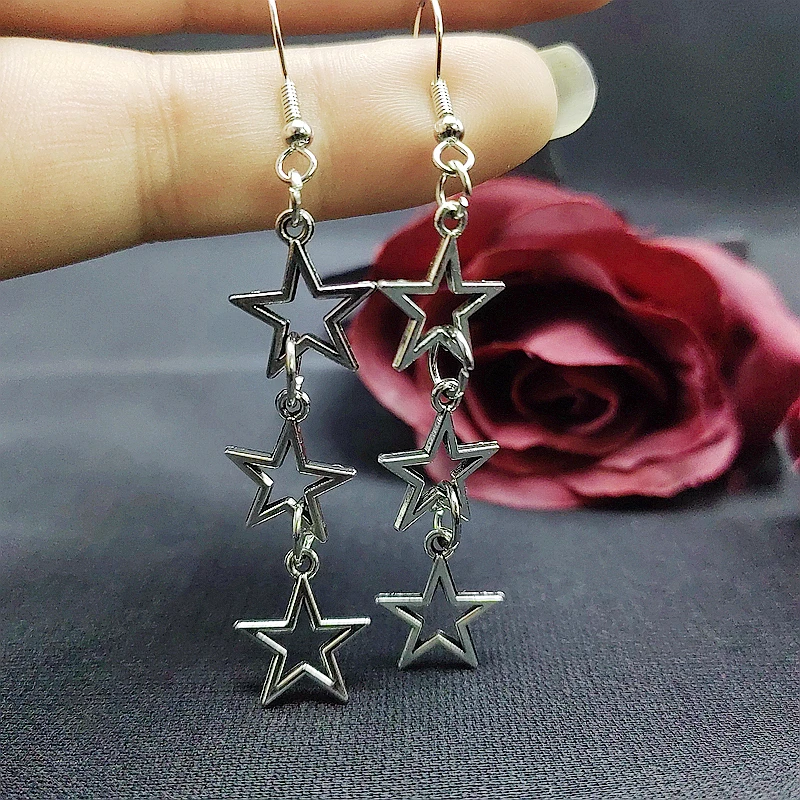 

New Star Earrings Star Goddess Necklace Stars Children Gifts Witchcraft Gifts Modern Witch Necklace Stars Charm Earrings