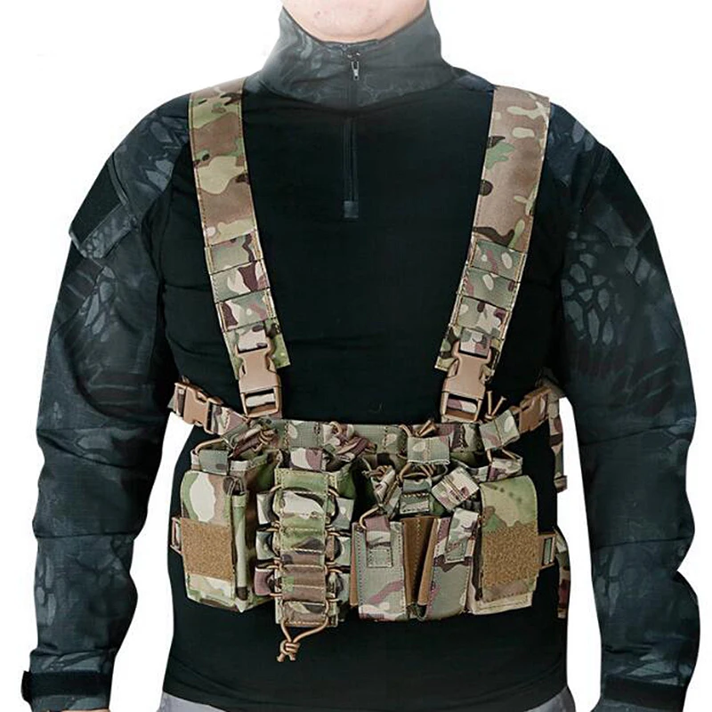 

Новинка уличная тактическая нагрудная установка для страйкбола охотничий жилет облегченная модульная система переноски снаряжения простая Военная Тактическая жилетка с карманом для магазина
