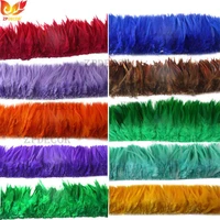wholesale mix strung rooster saddles feathers 1 yard per piece for costume carnival