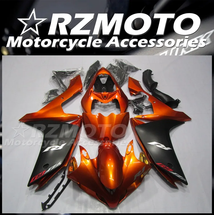 

4Gifts New ABS Motorcycle Whole Fairings Kit Fit for YAMAHA YZF - R1 2007 2008 07 08 Bodywork Set Orange