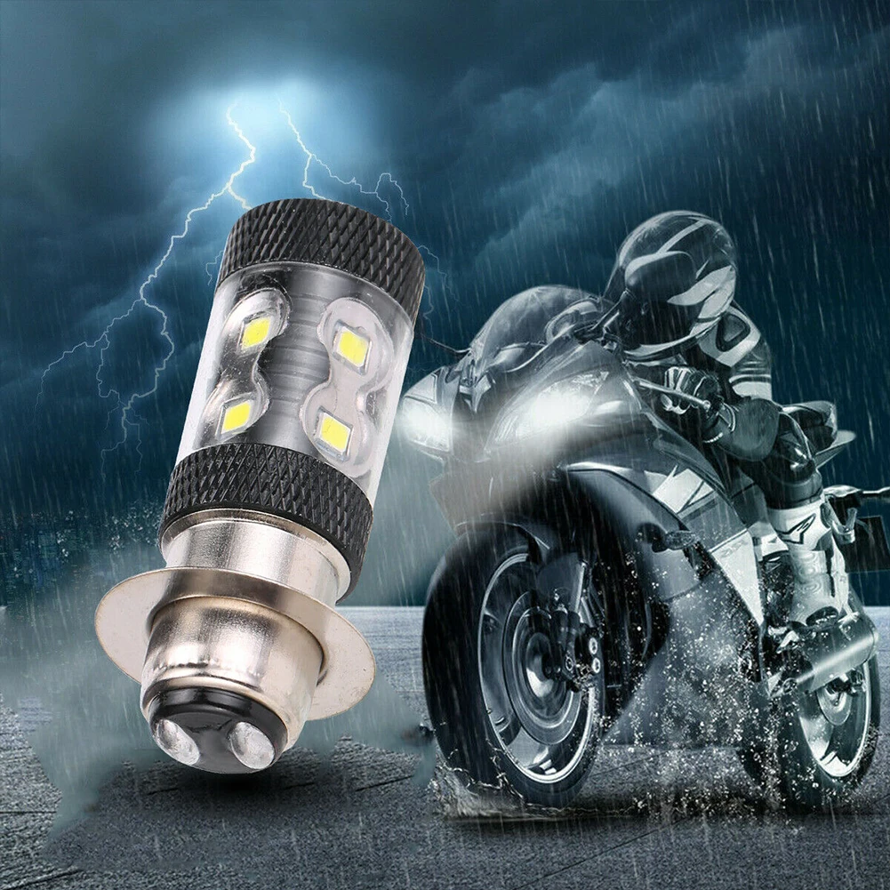 1 пара H6/p15d 10smd 50 Вт H6m мотоциклетная светодиодная лампа для фар 1000 лм 6000k DC12v-24v 360