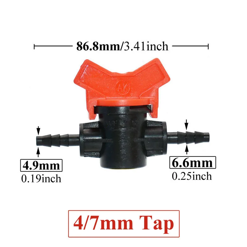 4/8/10/12/16/20/25 мм мини-клапан с зазубринами для шланга 1/2 3/4 дюйма, резьба x 1/4 3/8 1/2 3/4 1 дюйм, соединители для садовых кранов, фитинг для труб Pe