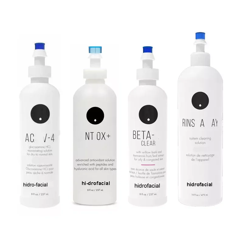 

NEW2023 Hydra Edge System Hyaluronic Acid Activ Skin Treatment Pack Antioxidant Elite Beta System Clear Cleaning Solution