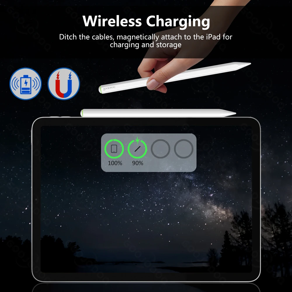 For Apple Pencil 2 1 with Wireless Charging for iPad Palm Rejection Tilt Pen Air 4 5 Pro 11 12.9 Mini 6 Stylus |