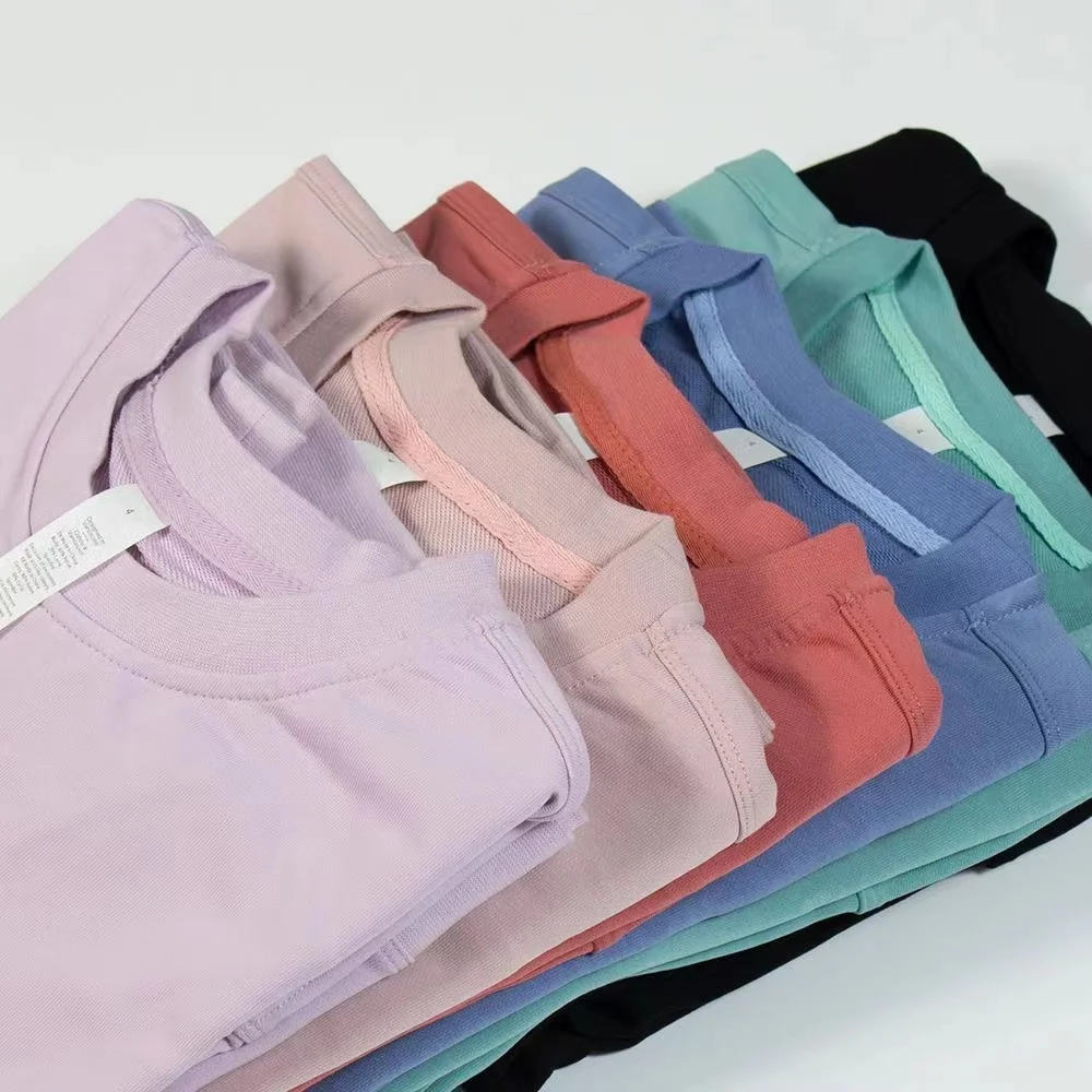 Lulu Women Sports T-shirt for Long Sleeve Workout Top Yoga Casual Sport Gym Fitness Crop Top Jogging Home Sportwear Blouses