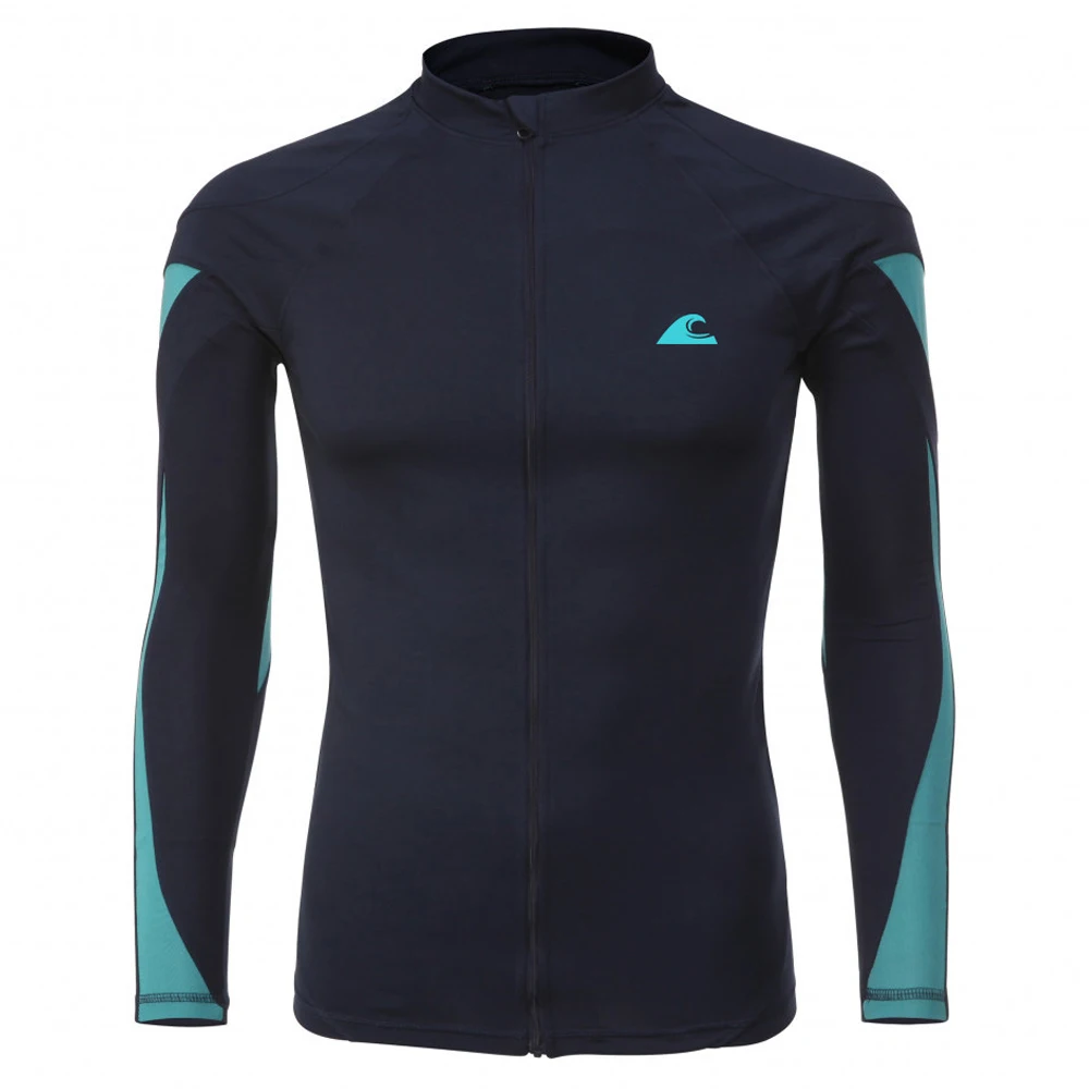 Мужская плавательная футболка купальник пляжная одежда с защитой от УФ-лучей для