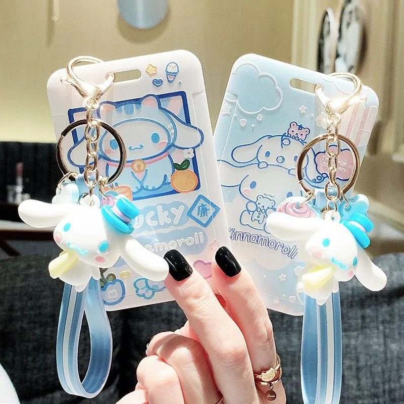 

Sanrio Cinnamoroll карта контроля доступа, карта для еды, школьная карта для студентов, карта для метро, защитный чехол