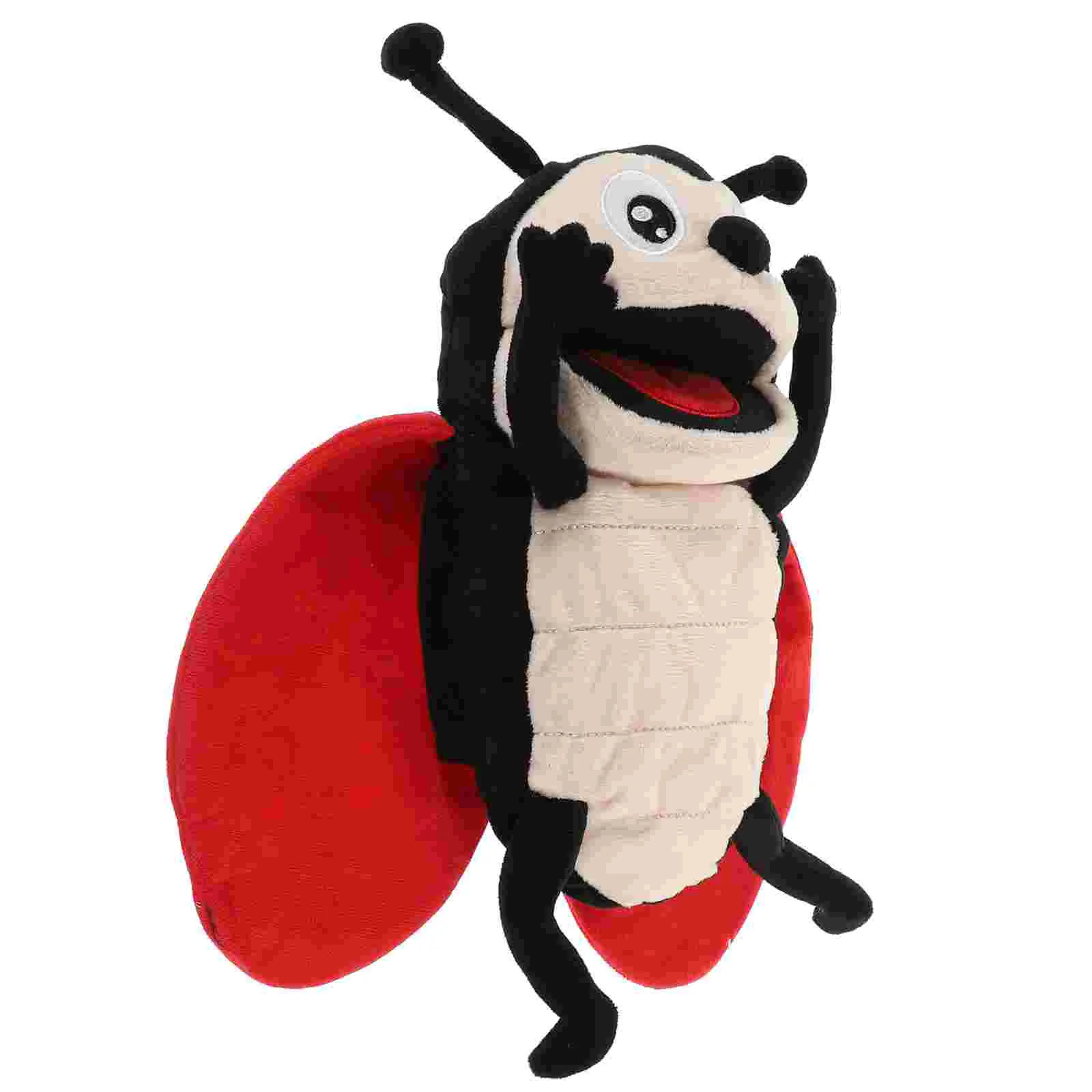 

Cartoon Ladybug Model Toy Early Education Christmas Puppet Plush Story Telling Kids