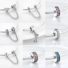 Любовь Собака 925 серебро животное Плавающие Подвески в форме костей фианит Шарм для изготовления ювелирных изделий DIY оригинальный дизайнерский браслет ожерелье
