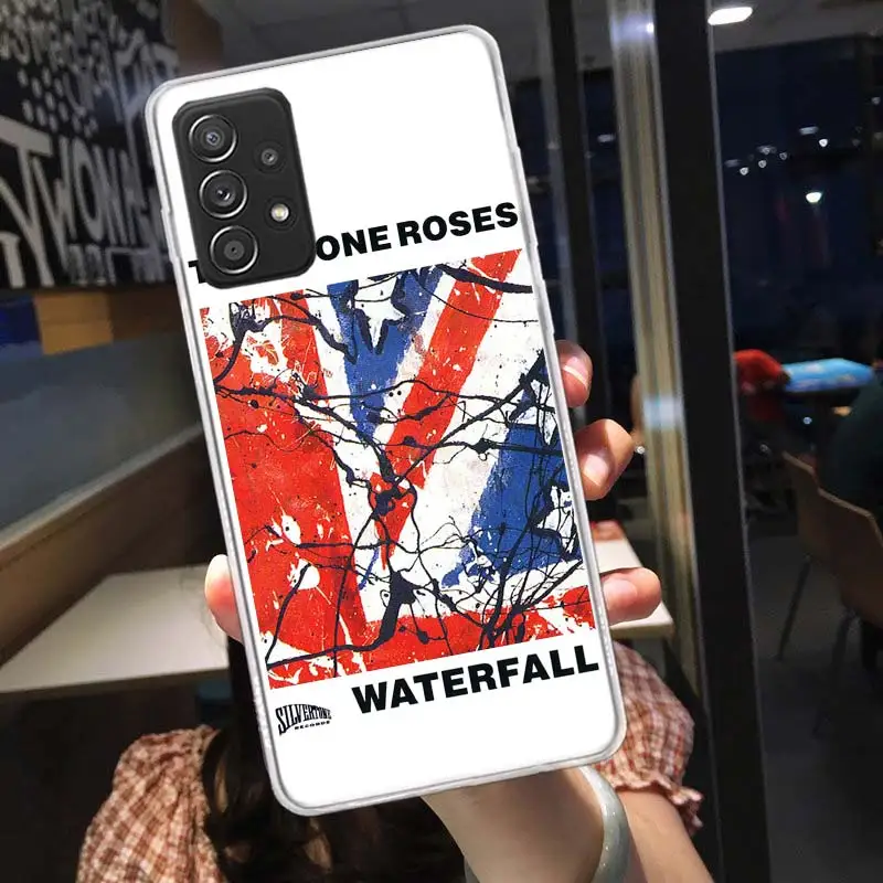 Чехол для телефона Stone-R-Roses Galaxy Samsung S22 Plus S21 Ultra Clear S20 S23 S24 FE S10 S10E S9 S8 Cover Pattern Capa Soft T