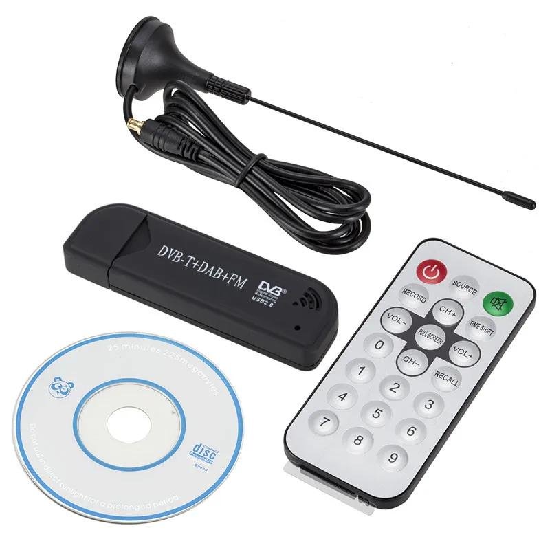 Цифровой ТВ-Стик USB 2 0 DVB-T DAB FM антенный приемник Мини SDR видео-донгл для домашнего