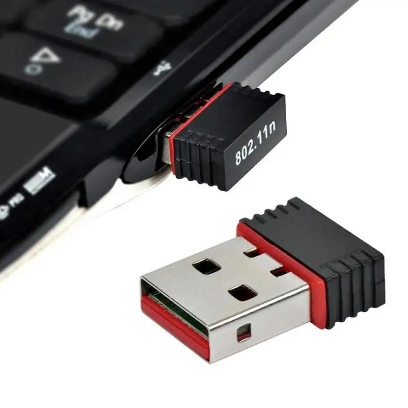 

For Traveling Network Card 150 Mbps Wireless Network Adapter 802.11 B/g/n Portable For Laptop Pc Usb2.0 Receiver Usb Wifi Dongle