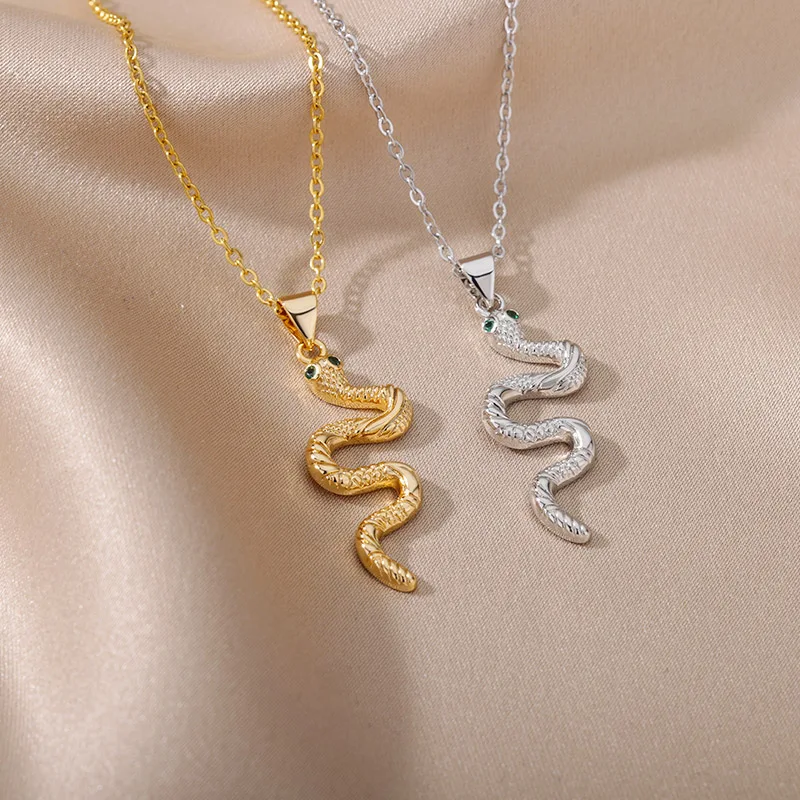 Женское Ожерелье со змеиным плетением Goth винтажное ожерелье-чокер из