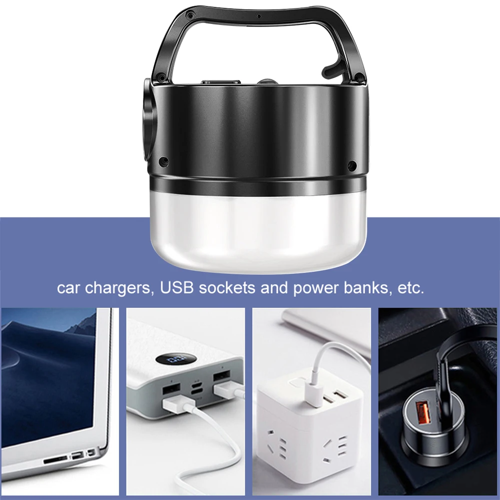 

Portable Solar Powered Camping Light 3 Modes 200mAh 6400mAh Flashlight Tent Lanterns Lamp Emergency Lights for Outdoor Hiking