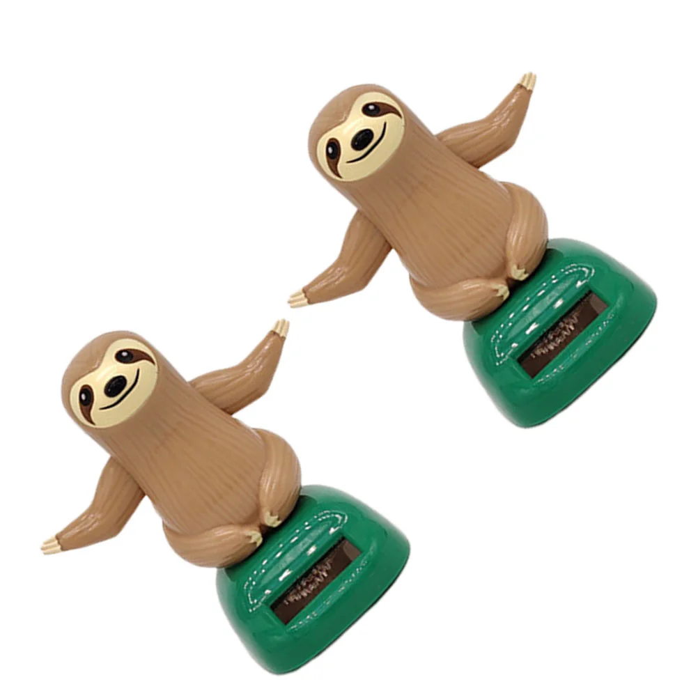 

2 Pcs Avatar Decor Solar Powered Dancing Figures Decorations Bobblehead Car Accessories Solar Dancing Dolls Child