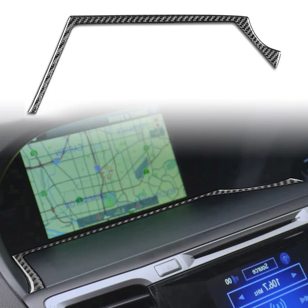 

Настоящее углеродное волокно для Honda Accord Автомобильная центральная консоль рамка экрана панели декоративные наклейки аксессуары для модификации автомобиля