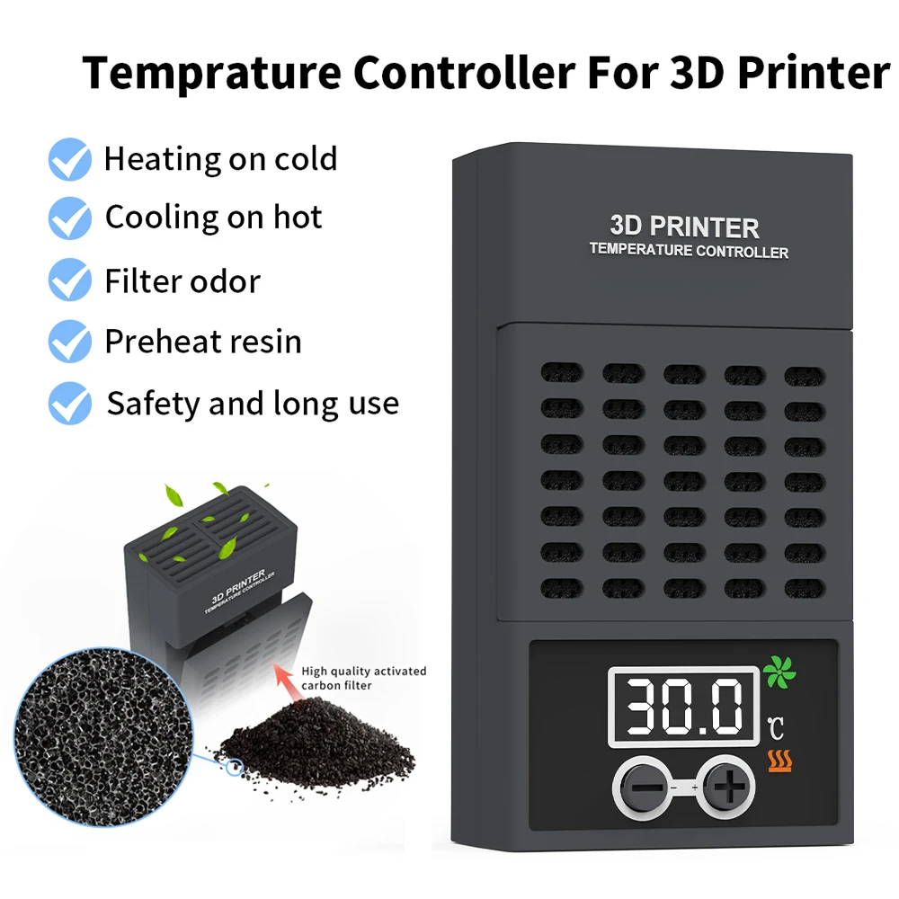 Фото Мини-нагреватель для ELEGOO,ANYCUBIC, CREALITY ЖК-дисплей DLP, смола, ЖК-дисплей, 3D-принтер, регулятор температуры, термостат нагрева, контроль температуры №1