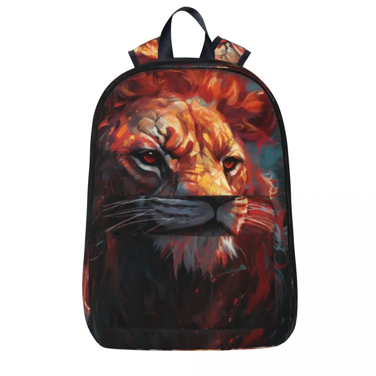 

Lion Backpack Realism Fantastic Grotesque Casual Backpacks Men Trekking Pattern School Bags Custom Rucksack