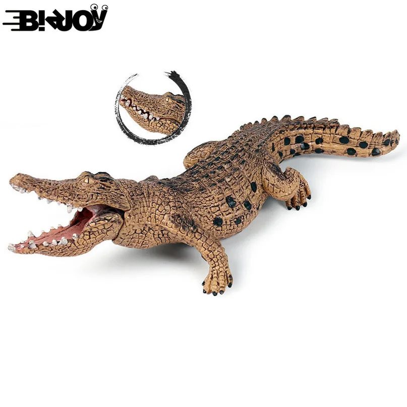 

Lifelike Simulation Crocodile Figure Model Toy Collector Decor Kid Educational Wild Animal Toys Decoration Kid Birthday Gift