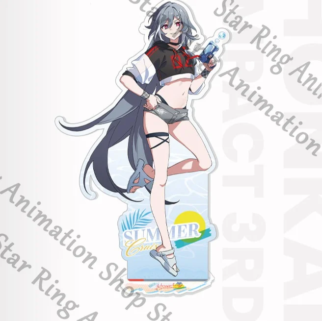 Фото Официальная акриловая подставка-стенд с персонажами аниме Honkai Impact 3: Киана Каслана, Мэй Райден, Броня, Зайчик, Сенадина. №4