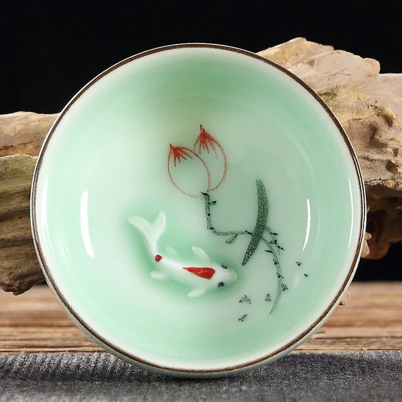 

Керамическая чашка Celadon с ручной росписью 60 мл