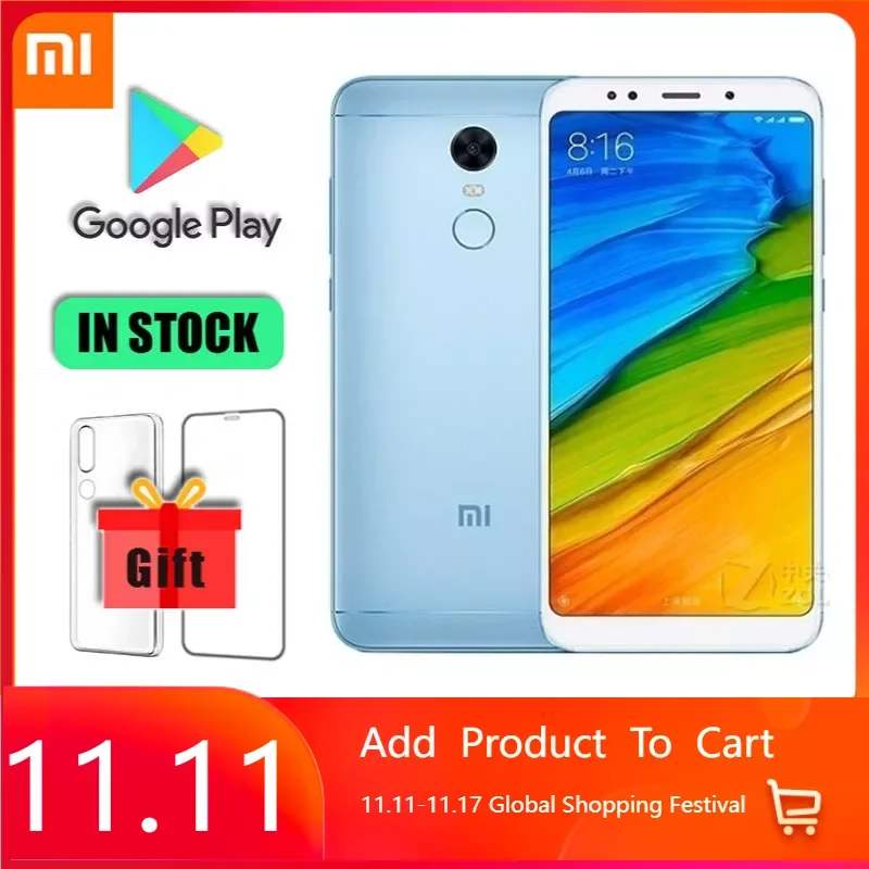 

Распродажа телефон Xiaomi Redmi 5 plus 4000 мАч батарея dragon в наличии большая акция