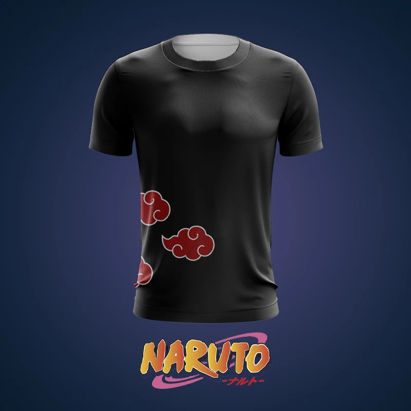 

Akatsuki Naruto T-Shirt Fashion Summer Men's T-Shirt Printing Round Neck High Quality Oversized Anime Sports Harajuku Top 2022