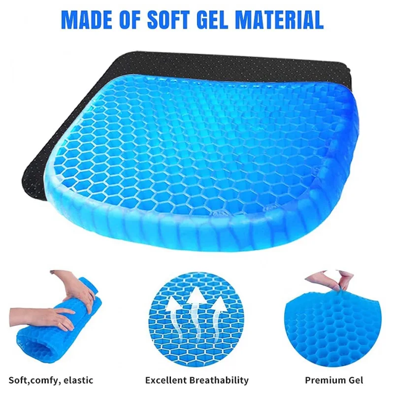 

Gel Cushion Outdoor Camping Cushion Office Cushion Summer Cool Breathable High Elastic Cushion High Quality High Elasticity Hot