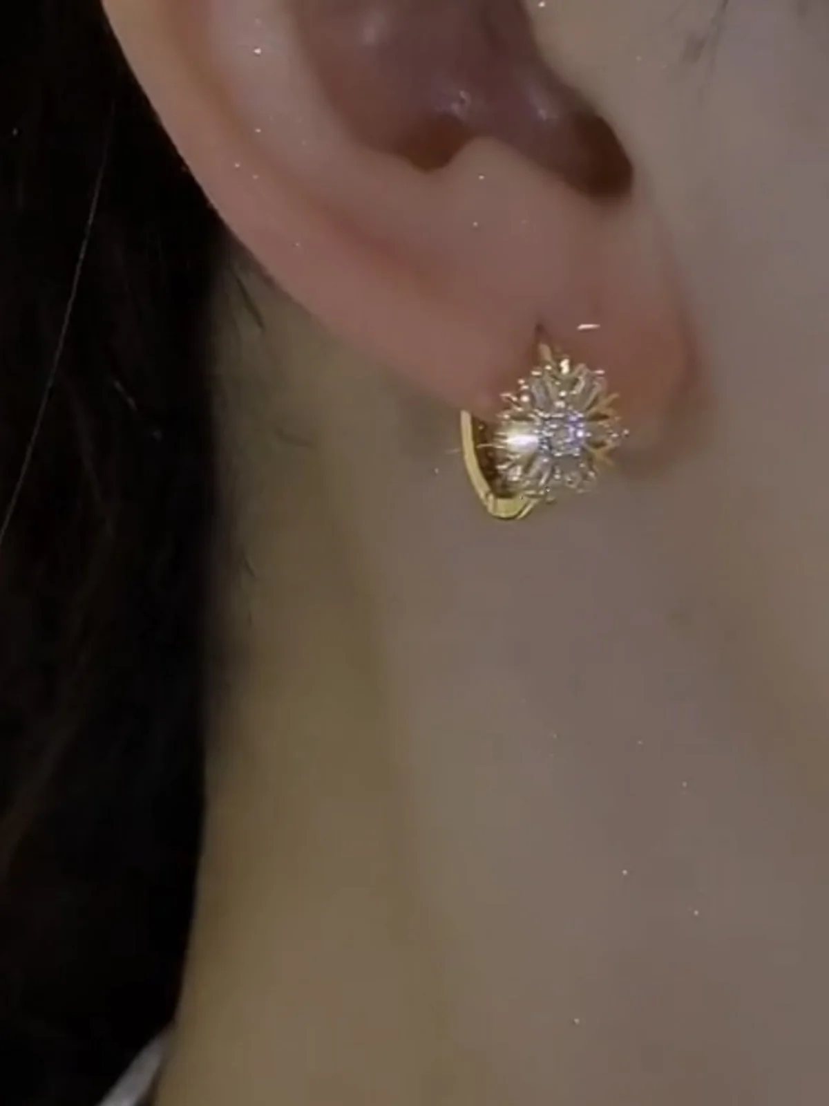 2023 новые модные серьги с пряжкой в виде снежинок женские дизайнерские легкие