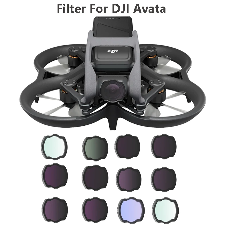 

Drone Filter Kit for DJI Avata CPL NDPL Polarizer Light Star Lens Filter ND8 16 32 64 Light Reduction Filters Set For DJI Avata