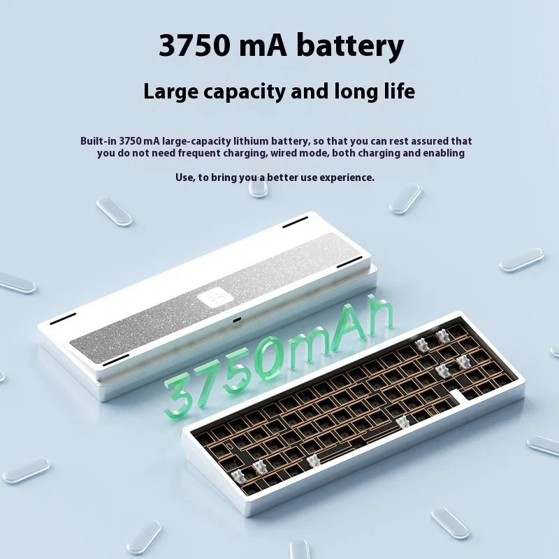 Комплект механической клавиатуры из алюминиевого сплава Weikav Lucky65 V2