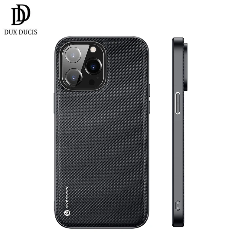 

For iPhone 14 Pro Max Case Fashion Woven Fabric Nylon Style Silicone TPU Bumper Back Cover For iPhone 14 Plus coque Dux Ducis