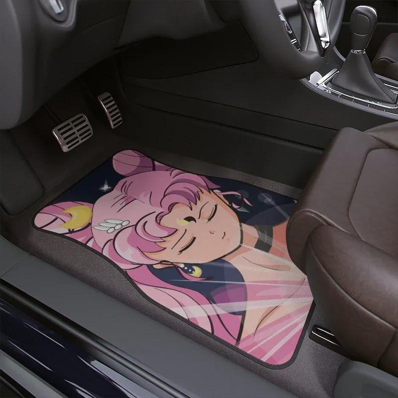 Sailor Moon car floor mat, kawaii mat, chibi moon, anime car floor mats, car interior decor, cute car accessories, sailor moon p