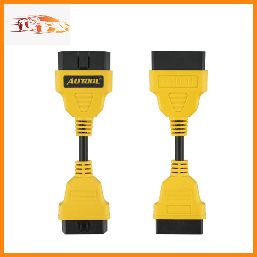 

AUTOOL 14CM OBD2 Extension Cable Car 16Pin Male to Female Extend Wire for Launch IDIAG/Easydiag/Mdiag/ELM327 ODB Adapter