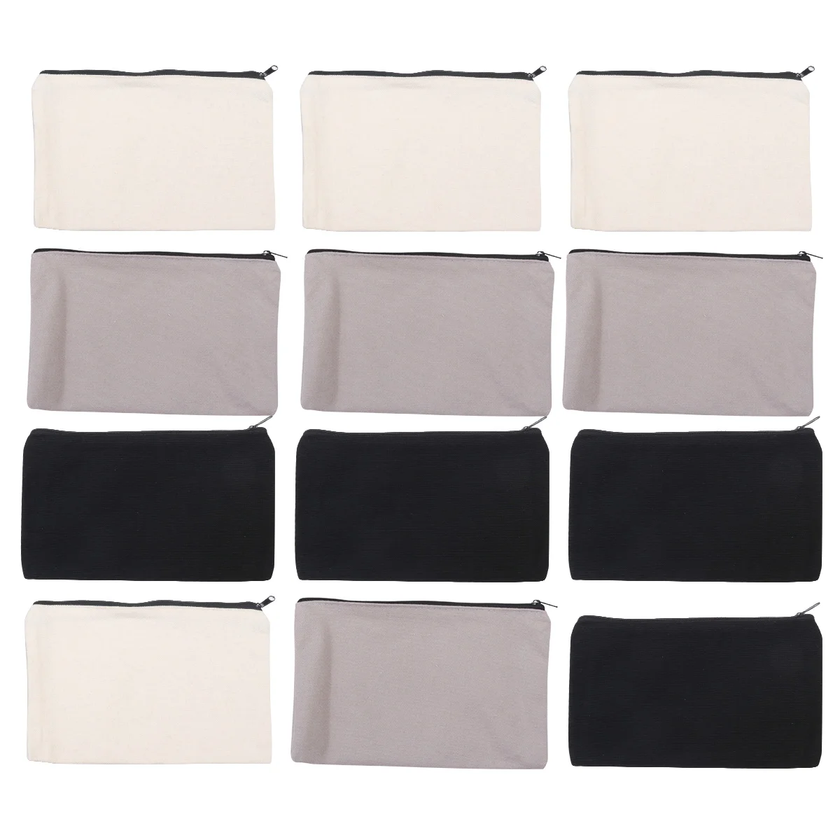 

12 PCS Graffiti Coloring Case Bag Travel Make Pouch Student Travel Tote