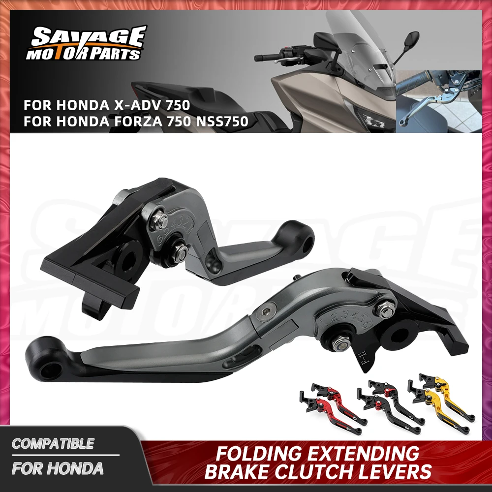 Фото X-ADV 750 2025 складные тормозные рычаги сцепления для Honda FORZA 750 NSS750 2023, регулируемые выдвижные передние ручки управления мотоцикла №1
