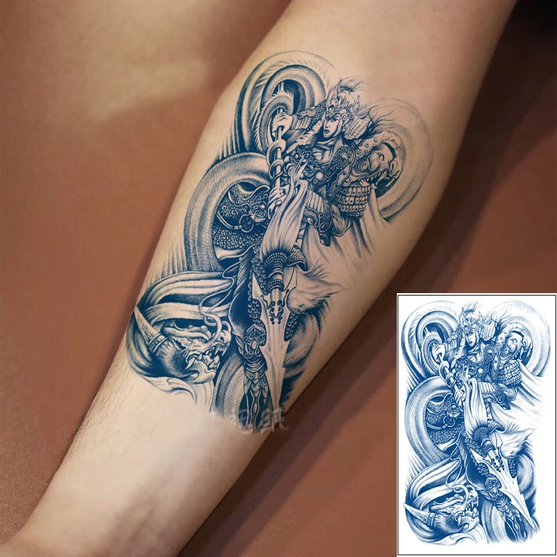 

Long Lasting Juice Tattoo Sticker Waterproof Temporary Tattoos for Men Scorpion Snake Mermaid Arm Tattoo Fake Women Body Art