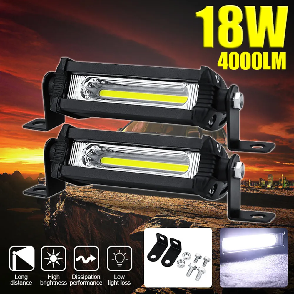 

4 Inch COB Car LED Work Lights 24V 12V Bar Off Road Spot Lamp For SUV ATV Truck 4x4 UAZ Boat Motorcycle Auto Fog Lamp Headlight
